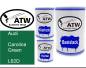 Preview: Audi, Carolina Green, L62D: 500ml Lackdose + 500ml Klarlack + 250ml Härter - Set, von ATW Autoteile West.